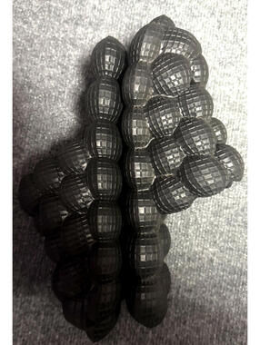 Bubble Massage Black Sandals Unisex Sz 41-42 US 8-9 Men or Sz US 9.5-10.5 Women